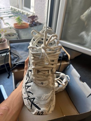 Balenciaga Runner Zapatillas Blancas Negras