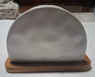 Portatovaglioli Porcellana e Legno