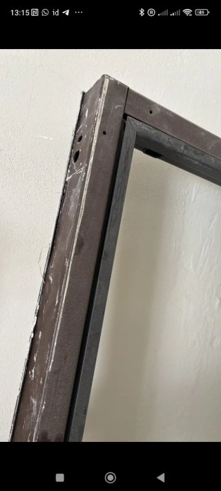 Puerta entrada metálica gris oscuro 92х210