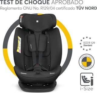 - KikkaBoo silla coche bebé reclinable segura