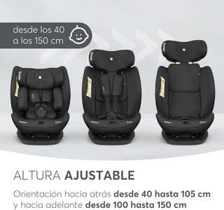 - KikkaBoo silla coche bebé reclinable segura