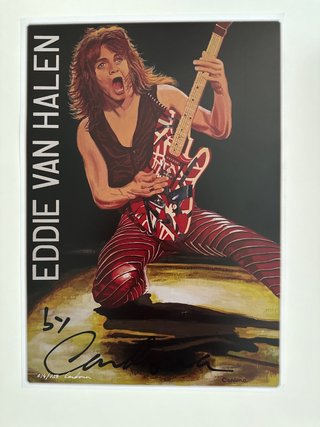 Póster Eddie Van Halen Guitarra Icónica