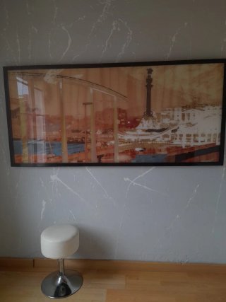Cuadro marco Gran Barcelona Colón 200x100cm