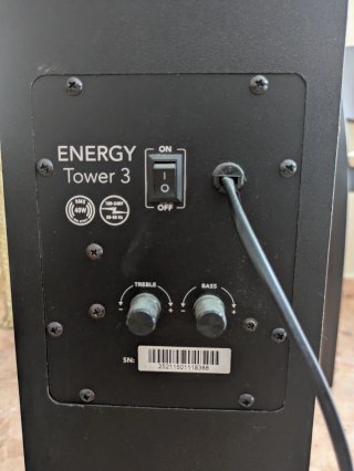 Torre de Sonido Energy Tower 3 Bluetooth Negra