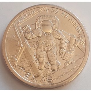 Moneda 1 Dólar Estados Unidos Astronauta