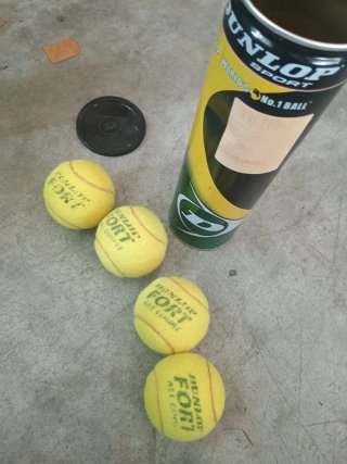 Palline Tennis Dunlop Fort - 4 pezzi