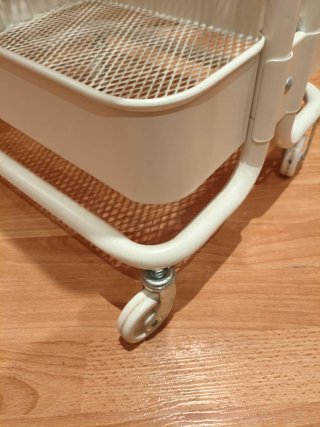 Carrito 3 estantes Ikea Raskog blanco
