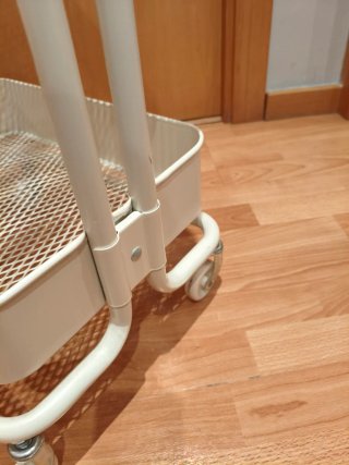 Carrito 3 estantes Ikea Raskog blanco