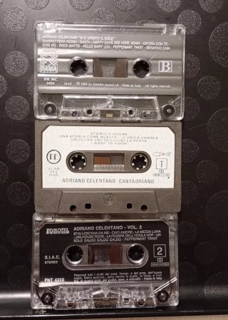 3 Musicassette Adriano Celentano