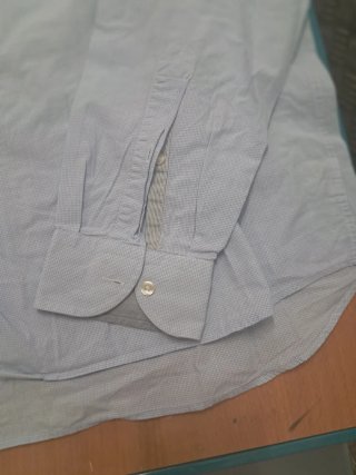 Camisa Lacoste manga larga azul