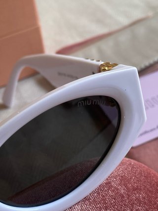 Gafas Miu Miu Blancas Mujer Nuevas