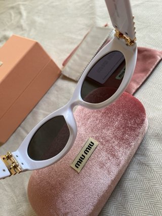 Gafas Miu Miu Blancas Mujer Nuevas
