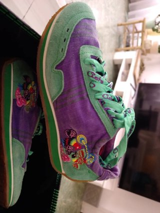 Zapatillas Custo Barcelona Verde y Morado