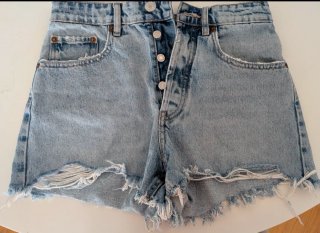 Shorts vaqueros Zara desgastados