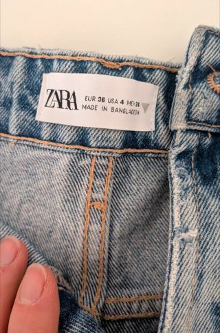 Shorts vaqueros Zara desgastados