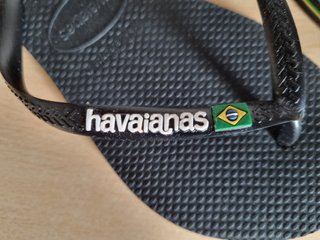 Havaianas Slim Brasil Logo, Black, Donna, 35/36