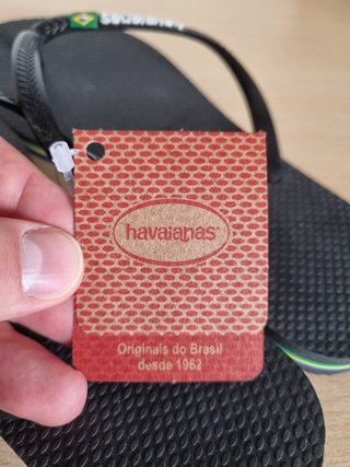 Havaianas Slim Brasil Logo, Black, Donna, 35/36