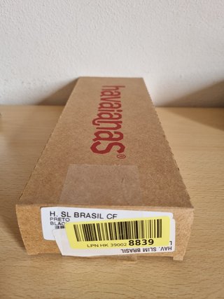 Havaianas Slim Brasil Logo, Black, Donna, 35/36
