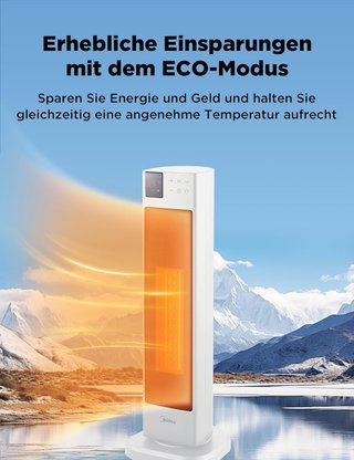 MIDEA calefactor portátil baño bajo consumo