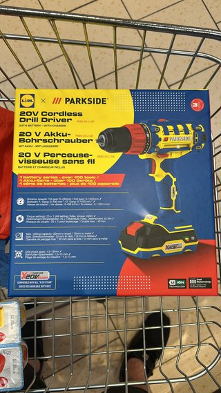 Avvitatore Parkside 20V con batteria e caricatore