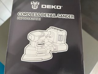 Lijadora Inalámbrica DEKO 20V + Accesorios