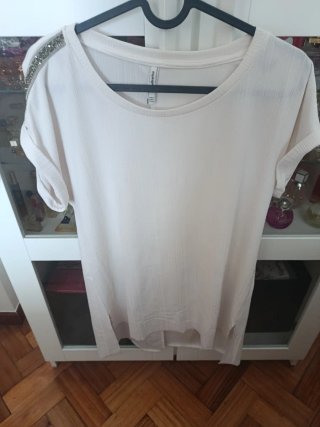 Camiseta Stradivarius Beige Talla XS