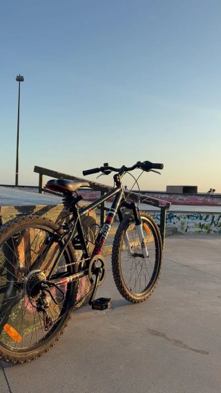 Bicicleta rockrider negra