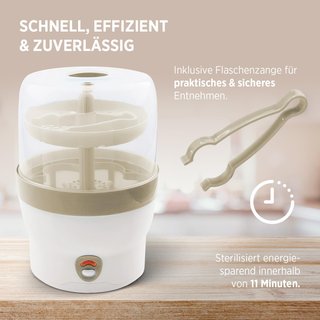 Sterilizzatore elettrico a vapore Olympia per biberon