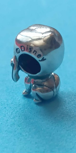 Charm Perrito Pluto Disney Plata Negro