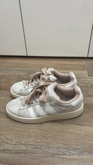 Zapatillas Adidas Campus Beige/Blanco