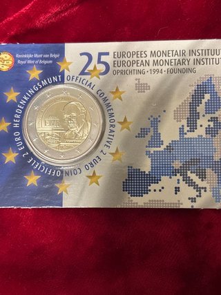 Moneda 2€ Bélgica 2019 EMI Coincard