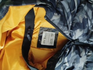 Chaleco acolchado camuflaje naranja Talla 11-12