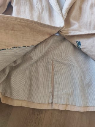 Americana Zara Lino Beige Talla XS