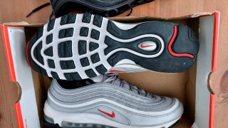 Nike Air Max 97 Plata y Rojo