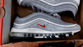 Nike Air Max 97 Plata y Rojo
