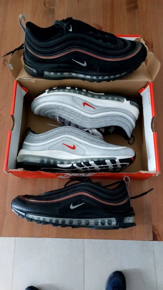 Nike Air Max 97 Plata y Rojo