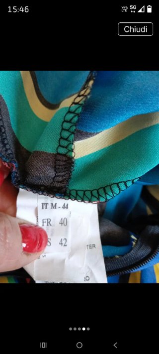 Tuta intera a righe multicolor