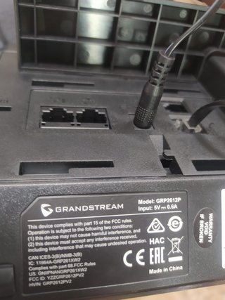 Teléfono IP Grandstream GRP2612P Negro