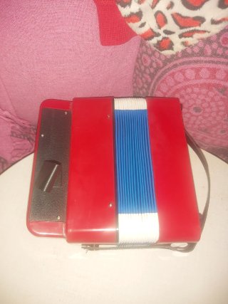 Acordeón Infantil Rojo,en perfecto estado.