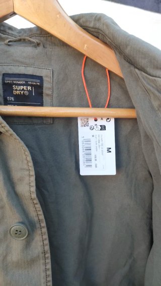 Chaqueta Superdry Verde Militar Talla M