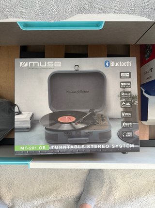 Tocadiscos Muse MT-201 OB Azul Bluetooth