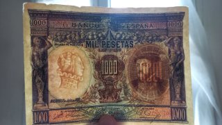 Billete 1000 pesetas de España 1925