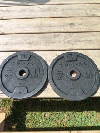 2 Discos de Pesas Domyos 5 kg