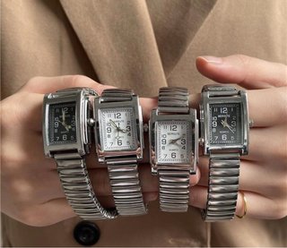 Reloj BEIRSUTE Cuadrado Plata y Negro