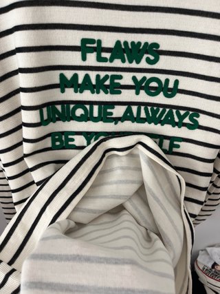 Sudadera Pull & Bear rayas verde