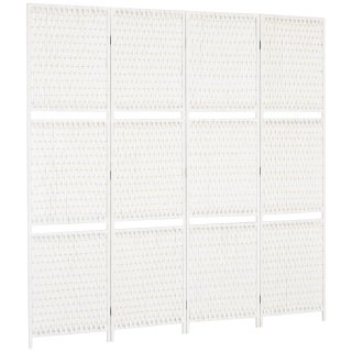 Biombo Separador Plegable con 2 Estantes