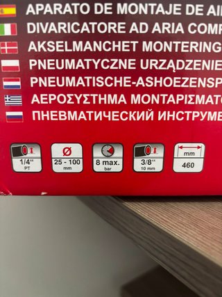 Divaricatore Pneumatico per Cuffie Asse