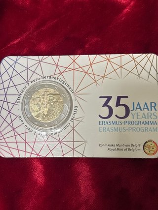 Moneda 2€ Bélgica 2022 Erasmus