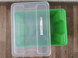 Caja de Almacenaje Samla Ikea Verde