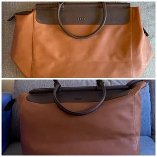 Bolsa de viaje Misako grande marrón bicolor